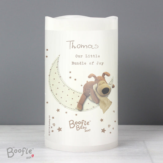 Personalised Boofle Baby Nightlight LED Candle