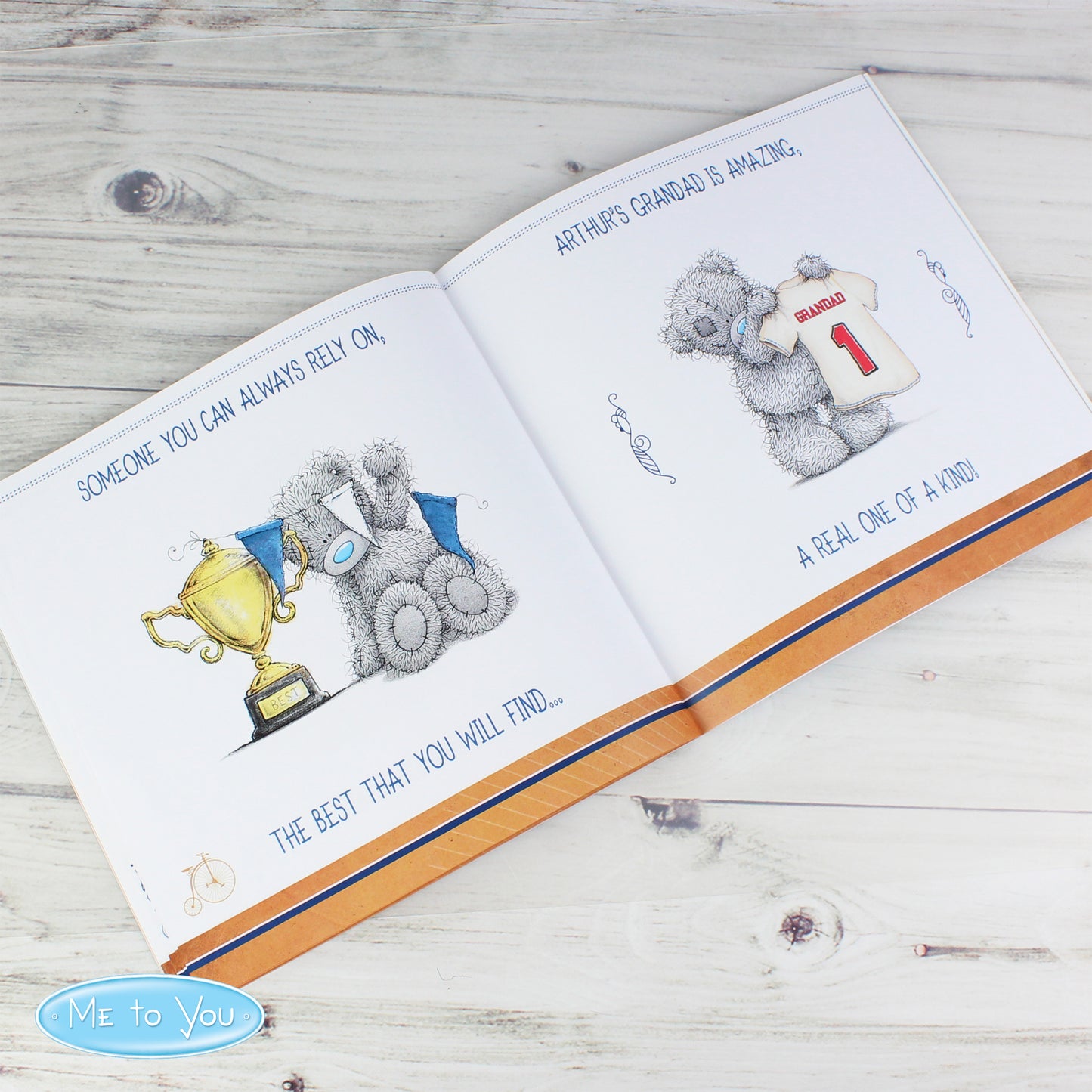 Personalised Me to You For Him Super Hero Poem Book